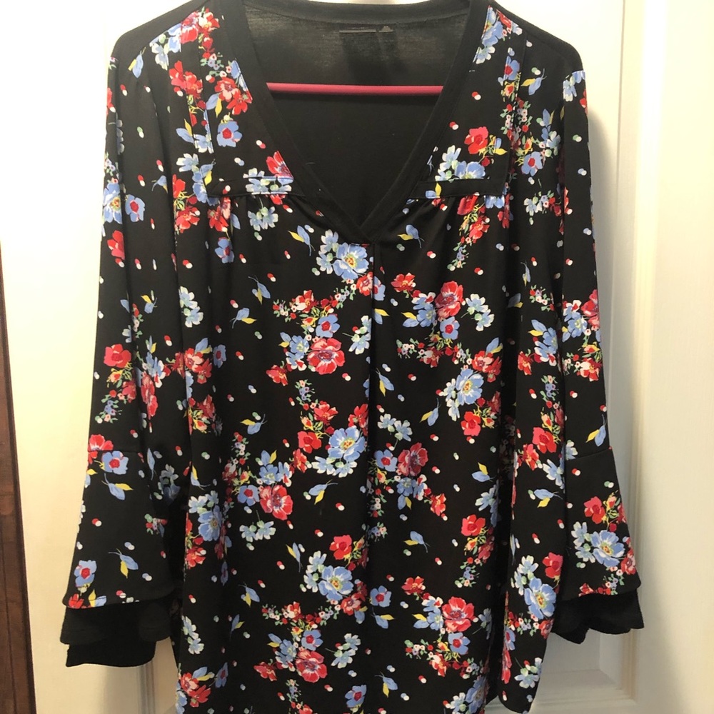 Rafaella mixed material top size 2X